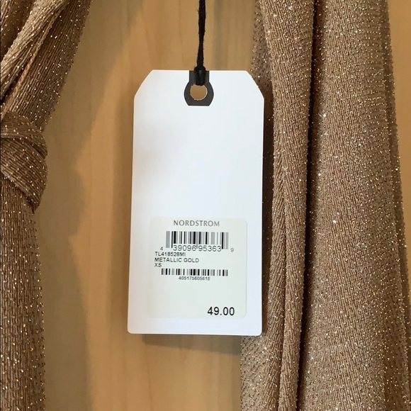 Leith Women’s Metallic Gold Dress XS - Picture 5 of 10